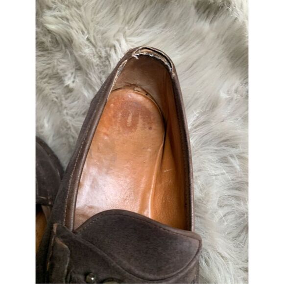 Salvatore Ferragamo Brown Suede Loafers Men\'s 10 D main image 4